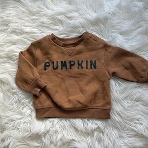 Kids Brown 'Pumpkin' Sweatshirt